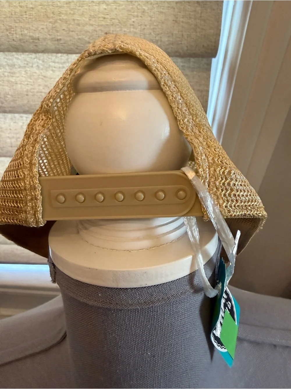 Cat Mom Distressed Trucker Hat - Beige & Gray new with tags